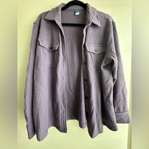 Old Navy Purple Waffle Knit Top